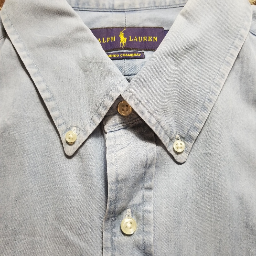 Ralph Lauren Indigo Chambray Long Sleeve Shirt